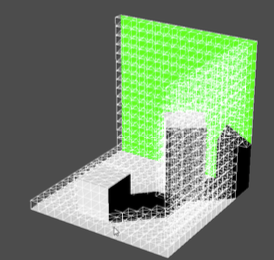 Voxel cone tracing
